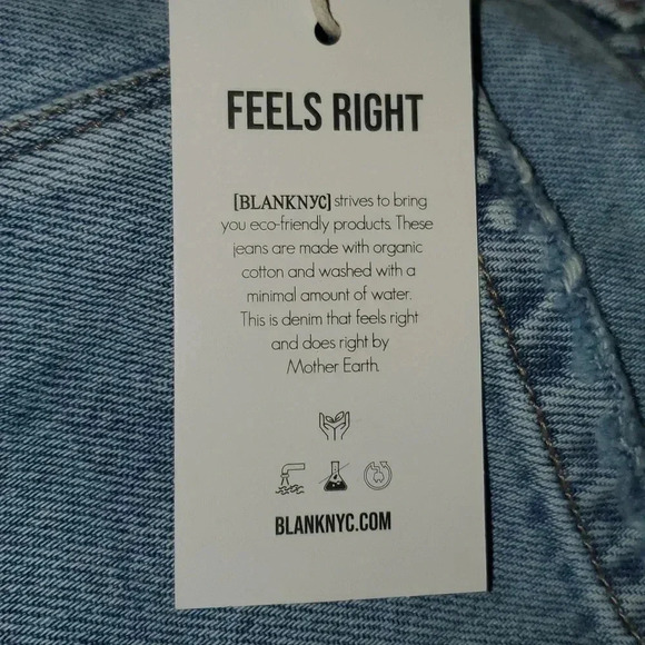 BLANK NYC Light Wash High Rise Ribcage Jean Shorts Size 26 NWT Cut Off - Picture 12 of 14